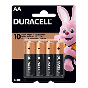 Mostrar detalles de PILA AA BLISTER CON 4 PILAS DURACELL 1500 Imagen de PILA AA BLISTER CON 4 PILAS DURACELL 1500