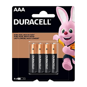 Mostrar detalles de PILA AAA BLISTER CON 4 PILAS DURACELL 2400 Imagen de PILA AAA BLISTER CON 4 PILAS DURACELL 2400