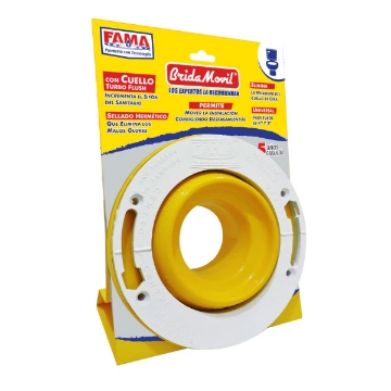 Mostrar detalles de BRIDA MOVIL PARA WC CON CUELLO EN BLISTER FAMA 9591 Imagen de BRIDA MOVIL PARA WC CON CUELLO EN BLISTER FAMA 9591