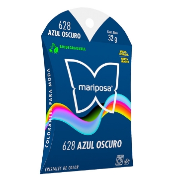 Mostrar detalles de COLORANTE AZUL OSCURO 628 C/32 GR CRISTALES MARIPOSA 21628 Imagen de COLORANTE AZUL OSCURO 628 C/32 GR CRISTALES MARIPOSA 21628