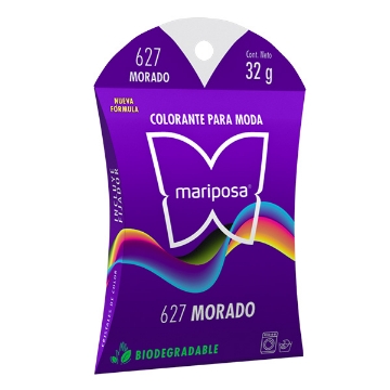 Mostrar detalles de COLORANTE VIOLETA 627 C/32 GR CRISTALES MARIPOSA 21627 Imagen de COLORANTE VIOLETA 627 C/32 GR CRISTALES MARIPOSA 21627