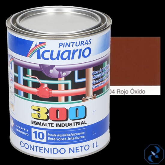 Imagen de ESMALTE 1 L ROJO OXIDO INDUSTRIAL 300 ACUARIO EA30410