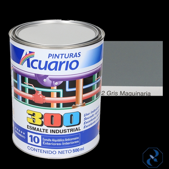 Imagen de ESMALTE 1/2 L GRIS INDUSTRIAL 300 ACUARIO EA30205