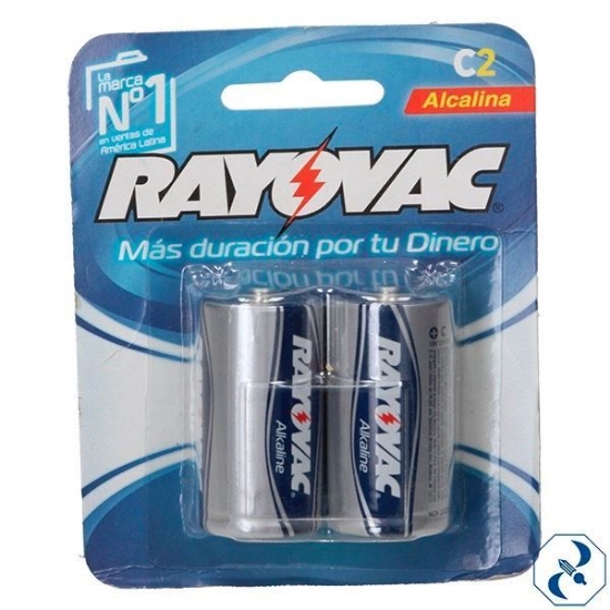 Imagen de D 1 BLISTER C/2 PILAS ALCALINAS TIPO C RAYOVAC 814-2LAB