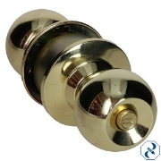Imagen de D 30 CERRADURA CILINDRICA BAÑO LATON BRILLANTE BOLA FANAL 90430-020-G