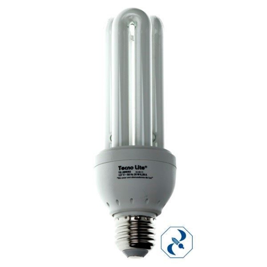 Imagen de D 1 FOCO 20 W AHORRADOR TRIPLE LUZDE DIA 8000 HRS TE-20W/65