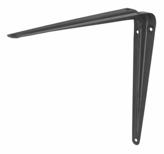 Imagen de CAJA CON 12 MENSULAS DE ACERO 10 X 12 PULG NEGRAS FIERO ME-12N