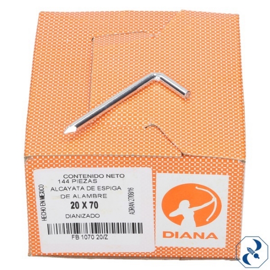 Imagen de ALCAYATA 20X70 C/144 PZAS DEESPIGA DIANA FB107020