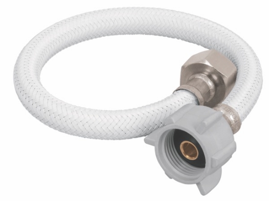Imagen de MANGUERA P/WC 35 CM VINILO BLANCA C/CONECTOR PLASTICO FOSET FWC-P35B
