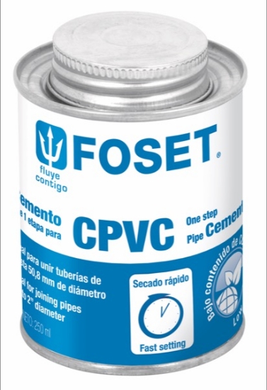 Imagen de PEGAMENTO PARA CPVC EN LATA 250 ML FOSET PCPVC-250