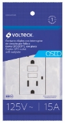 Imagen de D 3 CONTACTO DOBLE ATERRIZADO  BLANCO  VOLTECH CODO-GFCIOB