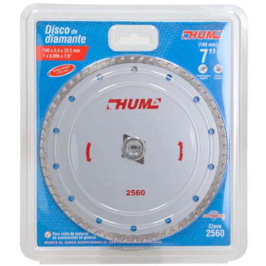 Imagen de D 10 DISCO  DE DIAMANTE  HUM 7 PULG AUSTROMEX  2560