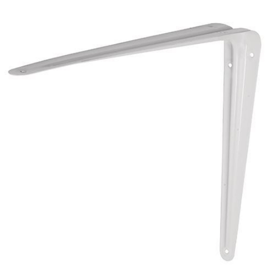 Imagen de CAJA CON 12 MENSULAS DE ACERO 12 X 14 PULG BLANCO FIERO ME-14B