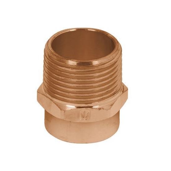 Imagen de CONECTOR ROSCA EXTERIOR LATON COBRIZADO 1 PULG   FOSET CC-613
