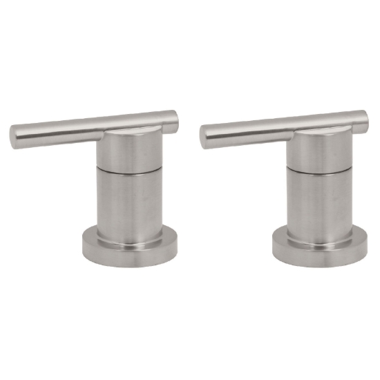 Imagen de D 4 PAR DE MANERALES SATINADOS PARA LAVABO FOSET ELMM-01N