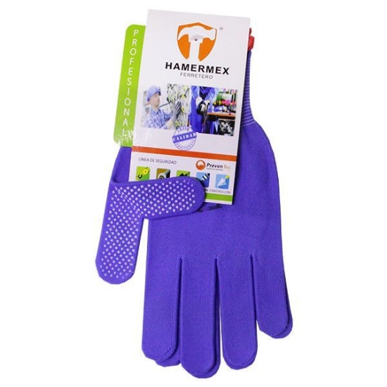 Imagen de GUANTE PUNTOS NO.9 AZUL HAMERMEX GUAN-1120A