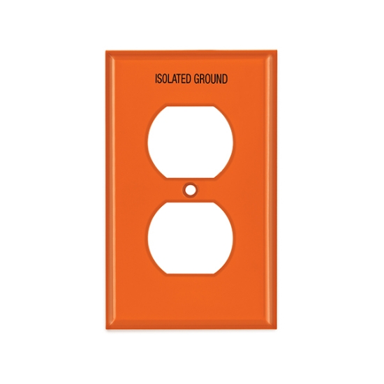 Imagen de PLACA DE PLASTICO DOBLE TIERRA AISLADA STANDARD  VOLTECH PPDO-TAS