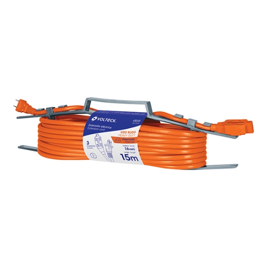 Imagen de EXTENSION ELECTRICA USO RUDO 15 M CALIBRE 16  VOLTECH ER-15X16