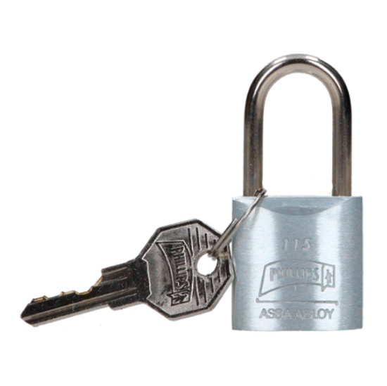 Imagen de CANDADO 26 MM 115 GANCHO LARGO METALICO PHILLIPS 1512187