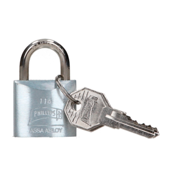 Imagen de CANDADO 30 MM 116 GANCHO CORTO METALICO PHILLIPS 1512188