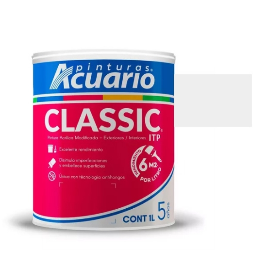 Imagen de VINILICA 1 L BLANCO  MASTER ACUARIO VA10010