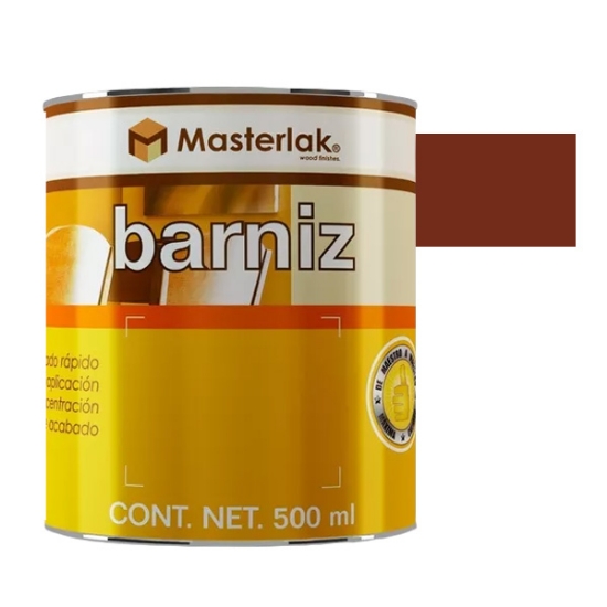 Imagen de BARNIZ 1/2 L CAOBA MASTERLAK ACUARIO MM95405