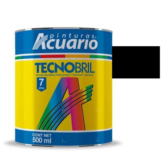 Imagen de ESMALTE 1/2 L NEGRO MATE TECNOBRILL ACUARIO EV22205