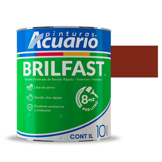 Imagen de ESMALTE 1 L  ROJO OXIDO BRIL FAST EB60410