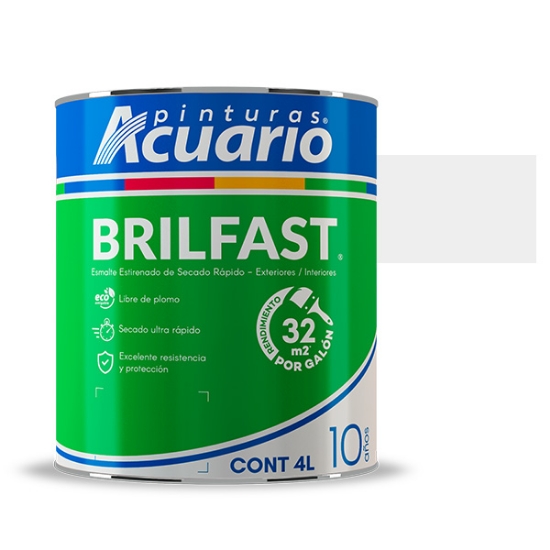 Imagen de ESMALTE 4 L BLANCO BRIL FAST ACUARIO EB60040