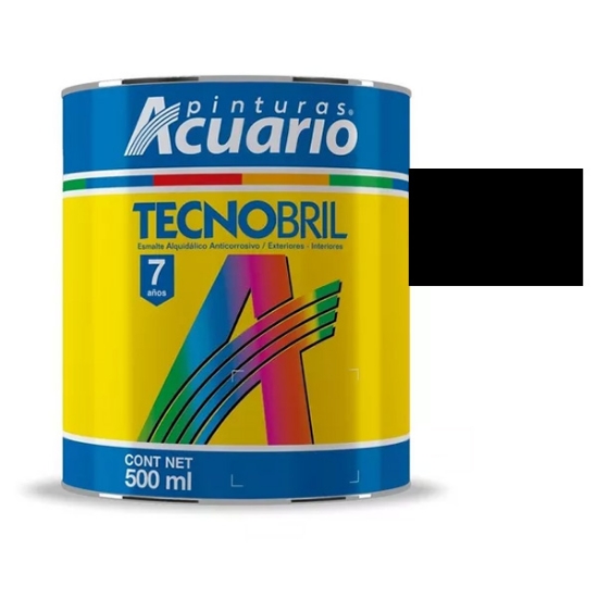 Imagen de ESMALTE 1/2 L NEGRO TECNOBRILL ACUARIO EV20105