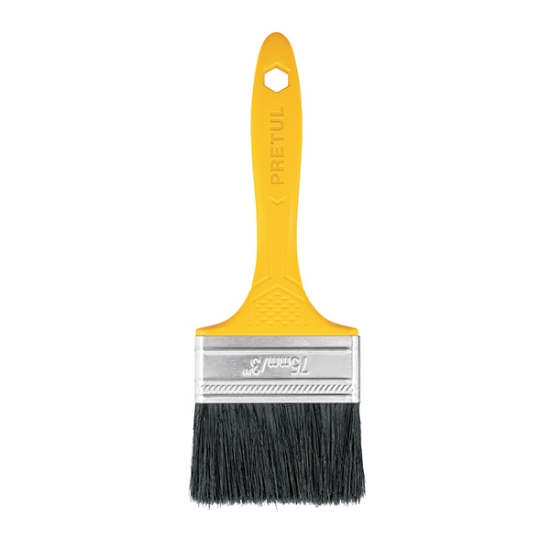 Imagen de BROCHA CON MANGO DE PLASTICO 3 PULG  PRETUL BRP-3