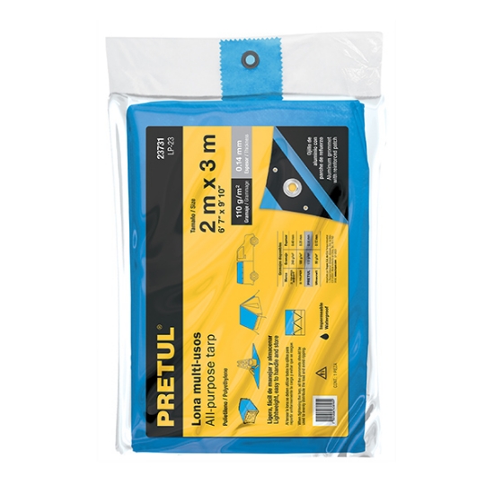 Imagen de LONA  2 X 3 METROS AZUL PRETUL LP-23