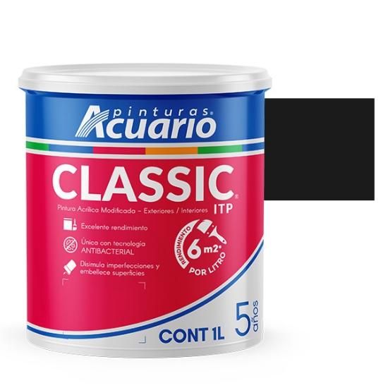 Imagen de VINILICA 1 L NEGRO ITP ACUARIO VA41610