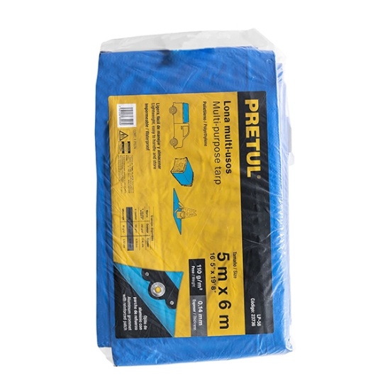 Imagen de LONA AZUL  5 X 6 METROS  PRETUL LP-56