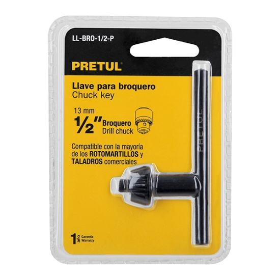 Imagen de LLAVE PARA BROQUERO DE 1/2 PULG PRETUL LL-BRO-1/2-P