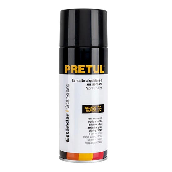 Imagen de PINTURA AEROSOL NEGRO BRILLANTE  PRETUL PA-NB-P
