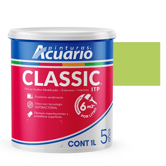 Imagen de VINILICA 1 L VERDE LIMA ITP ACUARIO VA42810