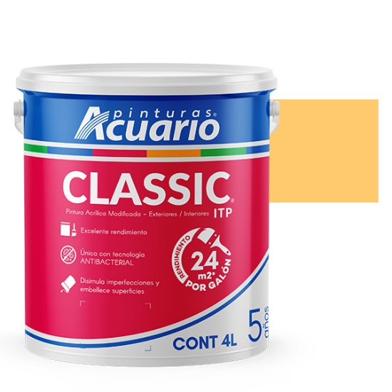 Imagen de VINILICA 4 L AMARILLO NAPOLITANO ITP ACUARIO VA42240