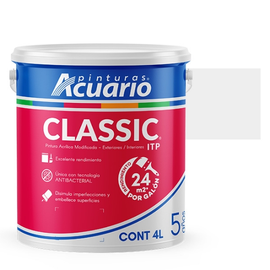 Imagen de VINILICA 4 L BLANCO ITP ACUARIO VA40040