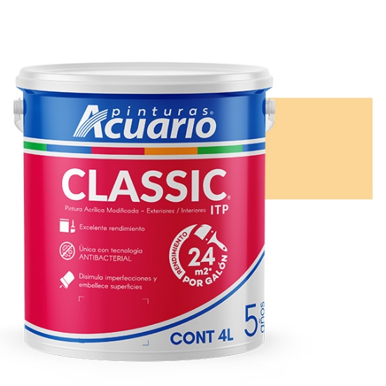 Imagen de VINILICA 4 L DURAZNO ITP ACUARIO VA41040
