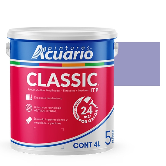 Imagen de VINILICA 4 L LILA ITP ACUARIO VA41740