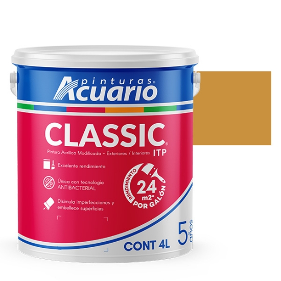 Imagen de VINILICA 4 L AMARILLO OXIDO (MOSTAZA) ITP ACUARIO VA41440