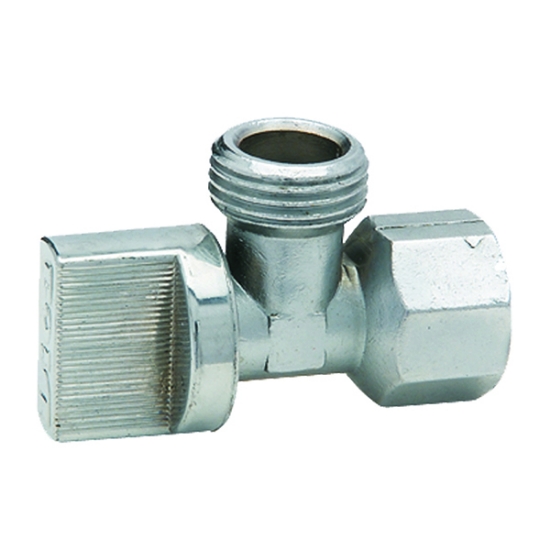 Imagen de LLAVE ANGULAR 1/4 VUELTA INTERIOR CROMO DICA 3401CV