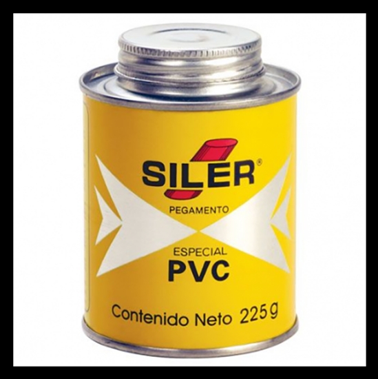 Imagen de PEGAMENTO 225 GR AMARILLO PARA PVC EN BOTE SILER PVC225