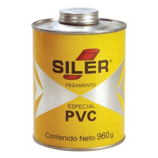 Imagen de PEGAMENTO 960 GR AMARILLO PARA PVC EN BOTE SILER PVC960