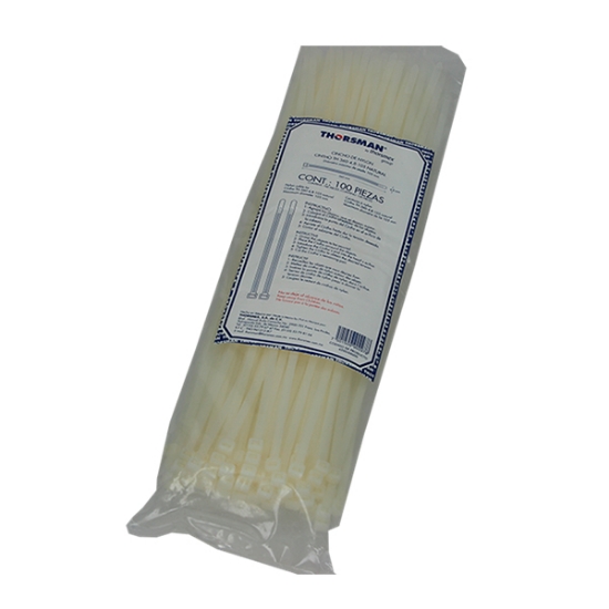 Imagen de CINCHOS 360X48 MM C/100 PZAS NATURAL THORSMAN TH-360