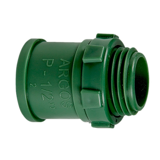 Imagen de CONECTOR DE PVC CONDUIT VERDE  LIGERO 25MM 1 ARGOS CNPL025