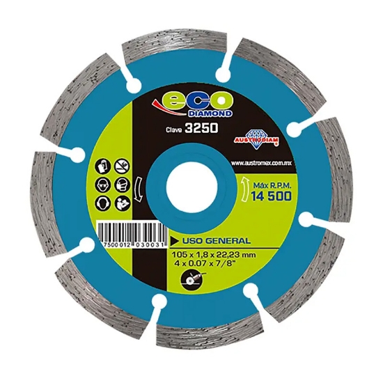 Imagen de DISCO 4 PULG CORTE DE DIAMANTE DENTADO ECO AUSTROMEX 3250