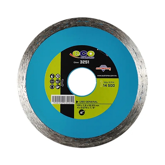 Imagen de DISCO 4 PULG CORTE DE DIAMANTE CONTINUO ECO AUSTROMEX 3251