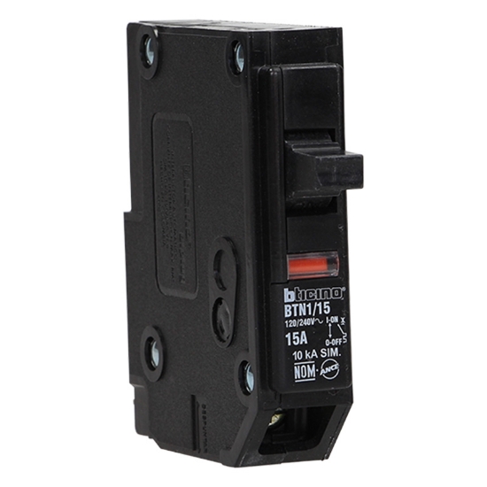 Imagen de INTERRUPTOR 15 AMP- TERMOMAGNETICO BTICINO BTN1/15